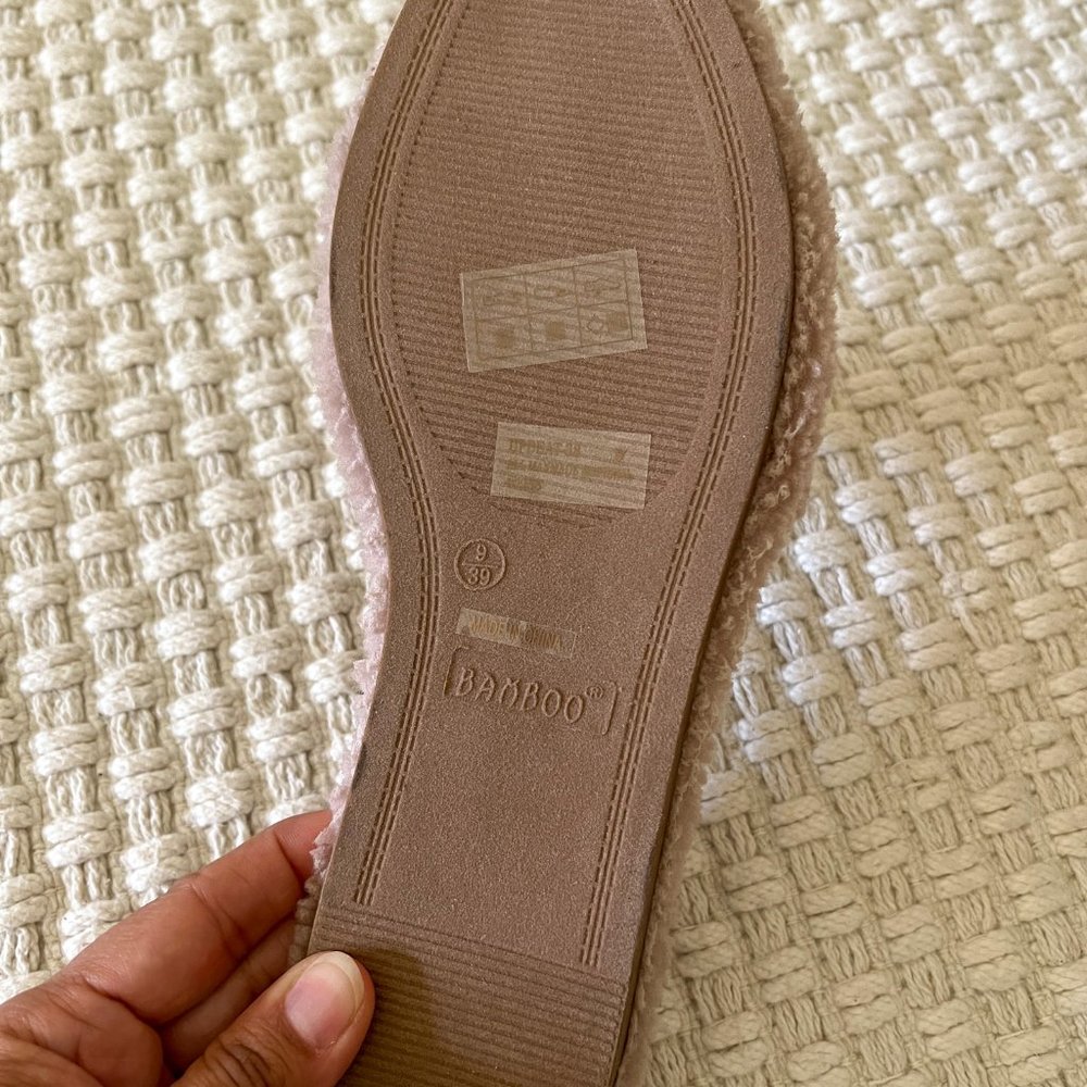 Brown Teddy Slide Comfortable Slippers - Picture 5 of 5